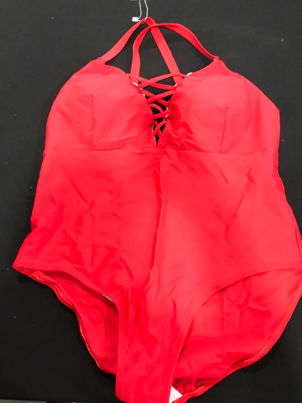 Photo 1 of [Size XL] Women's 1pc Swimsuit- Red
