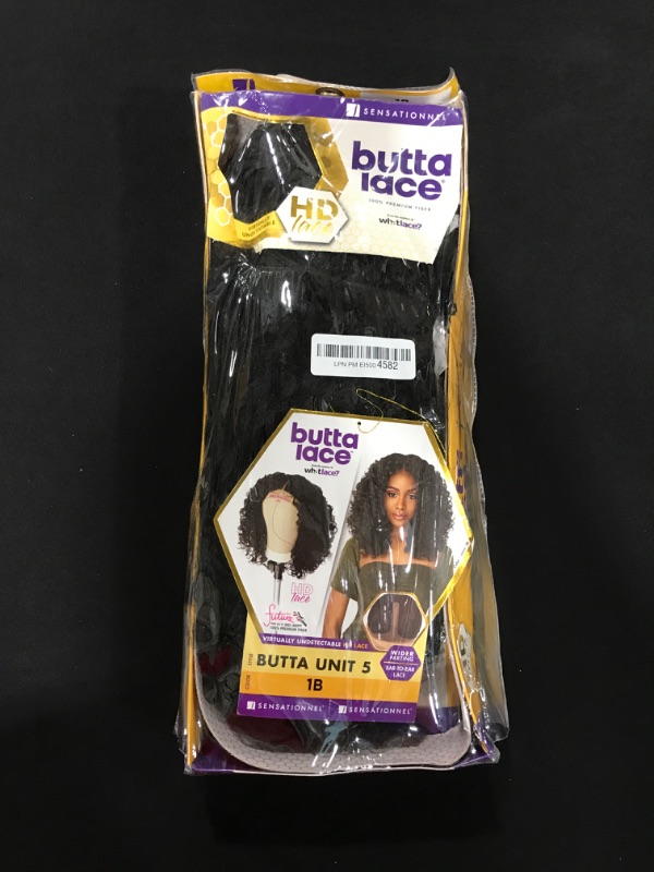 Photo 2 of Sensationnel Butta Lace Front Wig - Natural Pre-Plucked Hairline Hand-tied HD Transparent Lace 5 Inch Deep Part with Babyhair - BUTTA Unit 5 (1B)