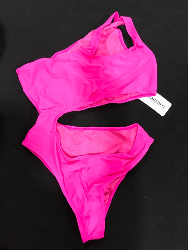 Photo 1 of [Size L/XL ] Women's Open Wasit 1pc Swimsuit- Pink