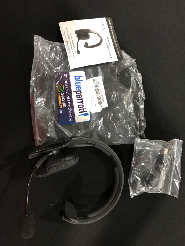 Photo 1 of BlueParrott B550-XT Voice-Controlled Bluetooth Headset - with Industry-Leading Noise Cancellation, Tough & Premium Design & Talktime Upto 24 Hours (Refurbished)
