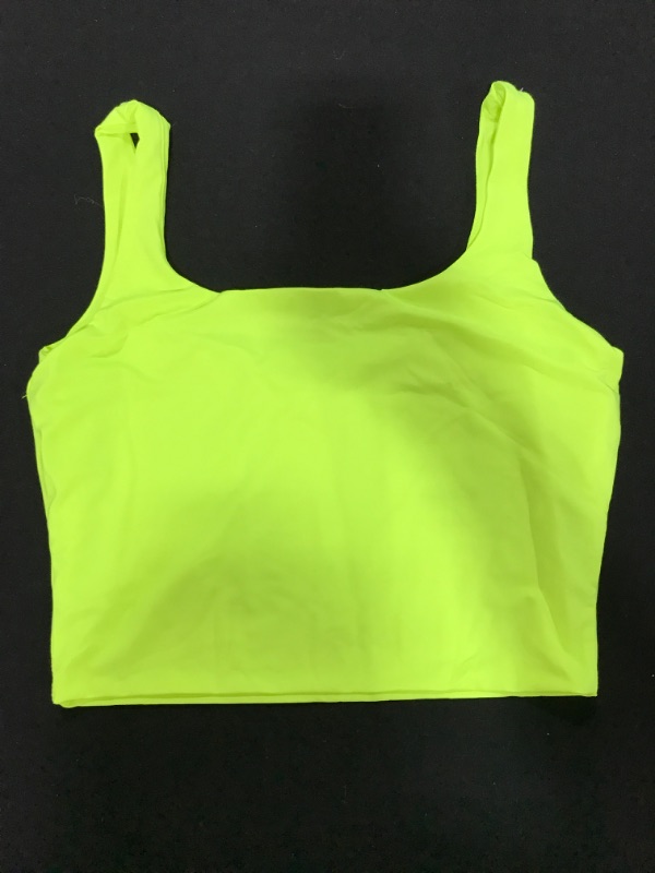 Photo 1 of [Size S] Neon Yellow Ladies Crop Top