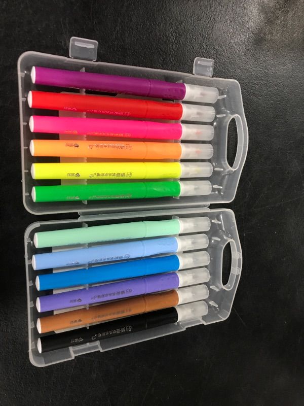 Photo 2 of Brush tip watercolor pen set with 0.5mm line width (12) 