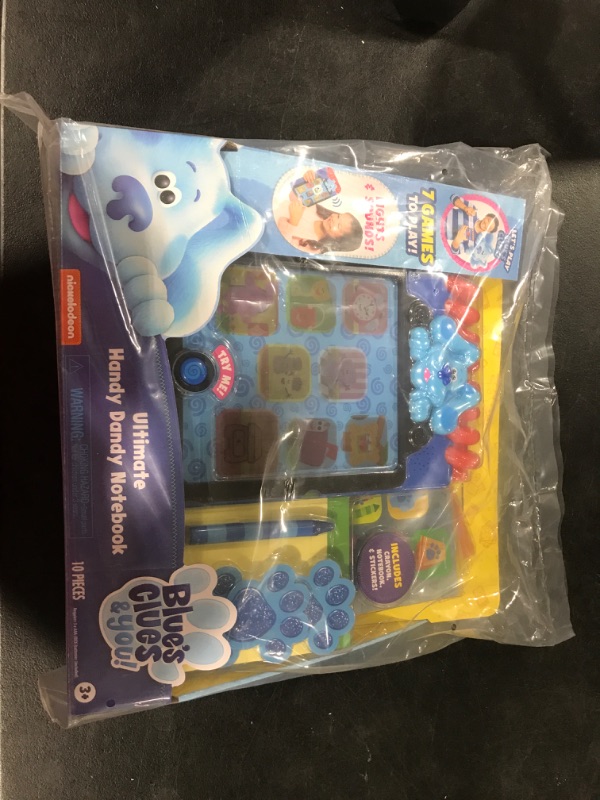 Photo 2 of Blue’s Clues & You! Ultimate Handy Dandy Notebook, Interactive Kids Toy with Lights and Sounds, Blue's Clues Game, by Just Play