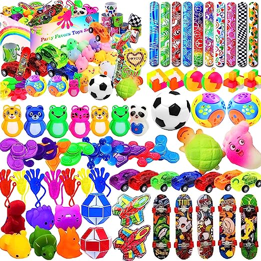 Photo 1 of 49 Pack Assortment Toys Party Favors for Kids 4-8-12,Birthday Party Gifts,Carnival Prizes,Christmas Stocking Stuffers,Treasure Box Chest,Classroom Rewards,Bulk Pinata Goodie Bag Fillers for Girls
