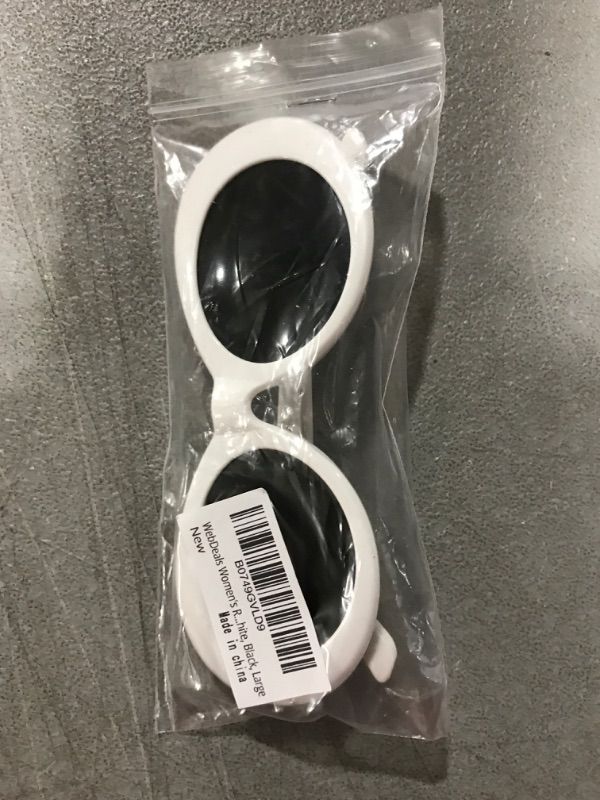 Photo 1 of 2 pk- Kurt Style Shades- Oval Sunglasses Mod Style (White)