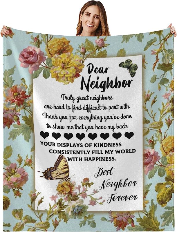 Photo 1 of "Dear Neighbor" Throw Blanket Gift