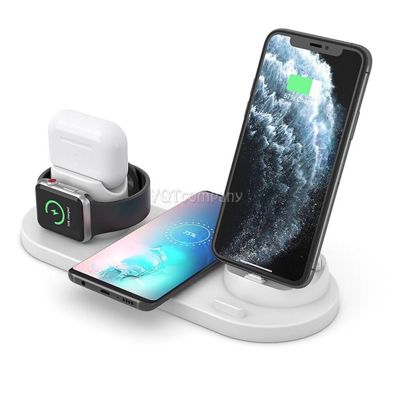 Photo 1 of [Color- Black]  6 In 1 15W Multi-function charging stand Apple iPhones type-c Phones
