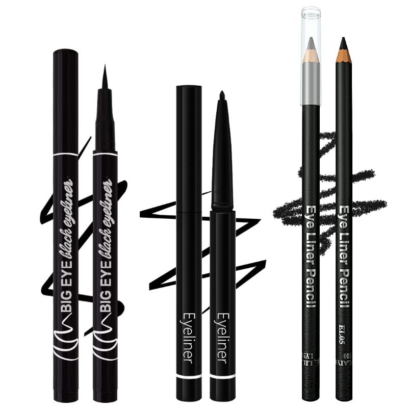 Photo 1 of 3 Different Precision Liquid Eyeliners;Long Lasting,Waterproof,[3-in-1] Eyeliner *3; Black