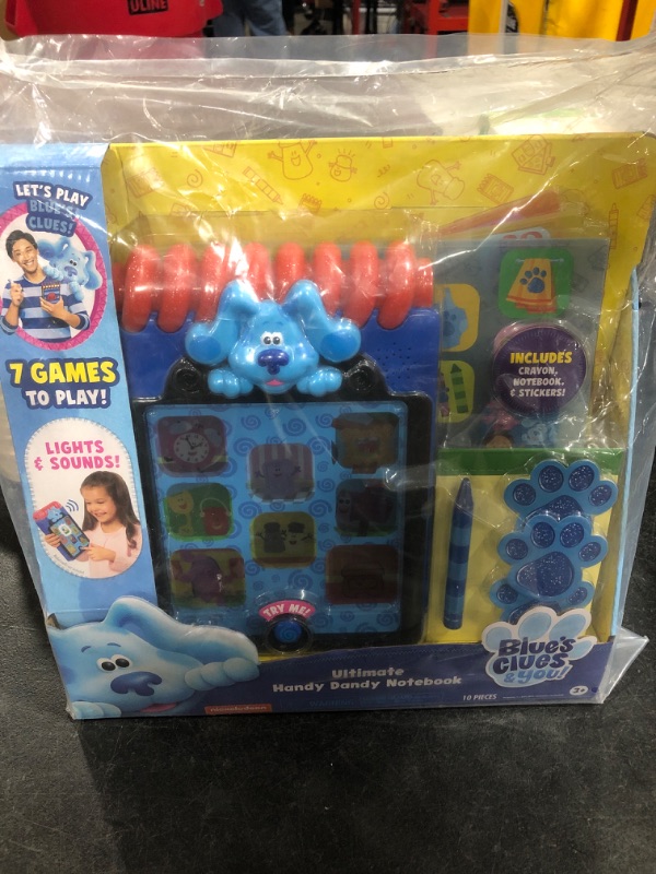 Photo 2 of Blue’s Clues & You! Ultimate Handy Dandy Notebook, Interactive Kids Toy with Lights and Sounds, Blue's Clues Game, by Just Play