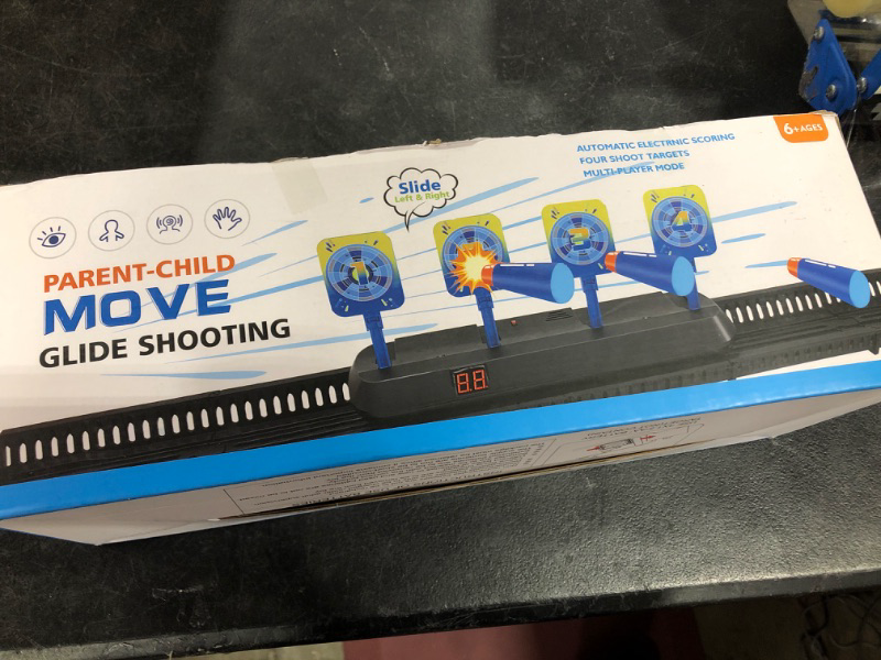 Photo 1 of Upgraded Shooting Targets Games for Kids, 5 Targets Shooting Games for Nerf Gun, Digital Scoring Guns Target, Electronics Shooting Target Auto Reset 
