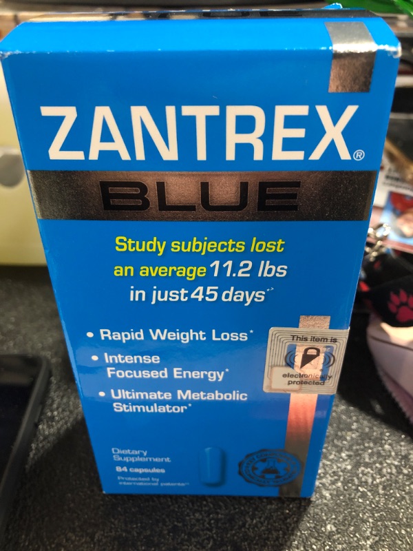 Photo 2 of Zantrex Blue High-Energy Rapid Weight Loss Supplement - Advanced Metabolic Boosting Formula, Reduces Body Fat, Enhances Stamina & Performance - 84 Count Capsules
