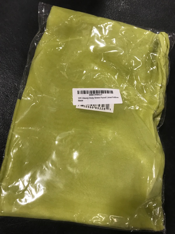 Photo 2 of 1PC Heavy Duty Sheer Panel Lime/Yellow