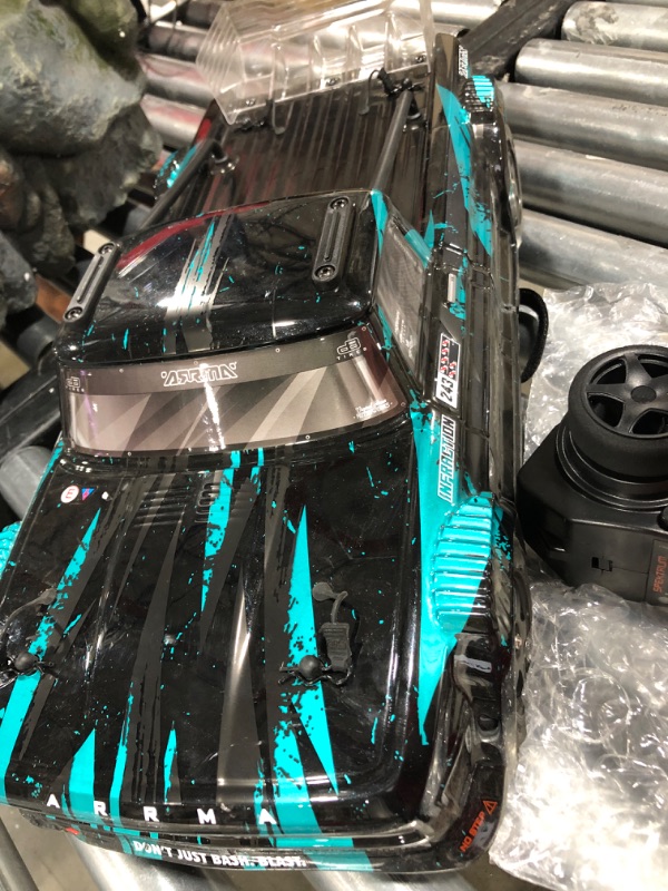 Photo 1 of ARRMA RC Truck 1/8 Infraction 4X4 3S BLX 4WD All-Road Street Bash Resto-Mod Truck RTR (Batteries and Charger Not Included), Teal, ARA4315V3T2