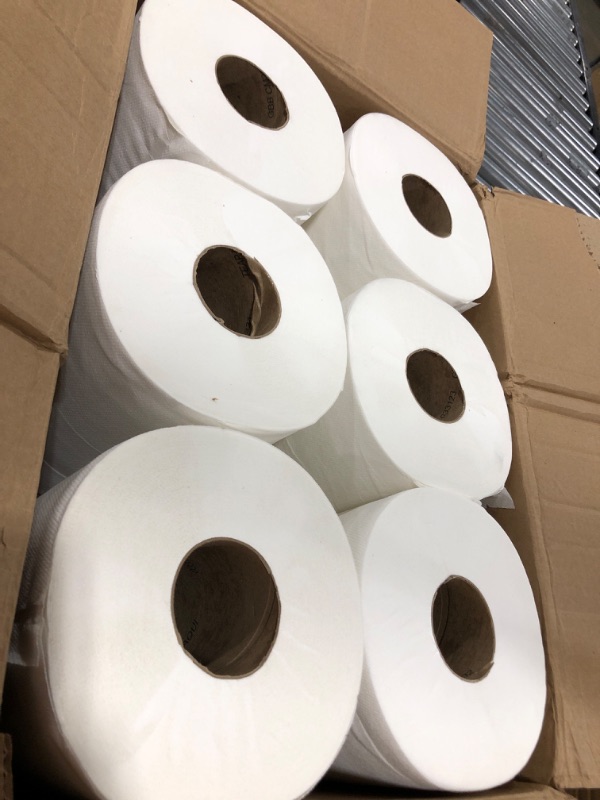 Photo 2 of  Towel rolls, 10" Roll, White, 6 Rolls Premium Quality Fits Touchless Automatic roll Towel Dispenser