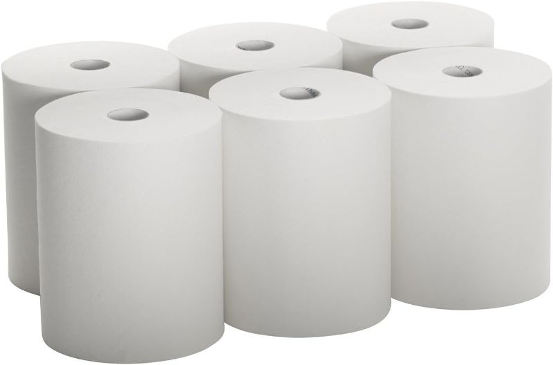 Photo 1 of  Towel rolls, 10" Roll, White, 6 Rolls Premium Quality Fits Touchless Automatic roll Towel Dispenser