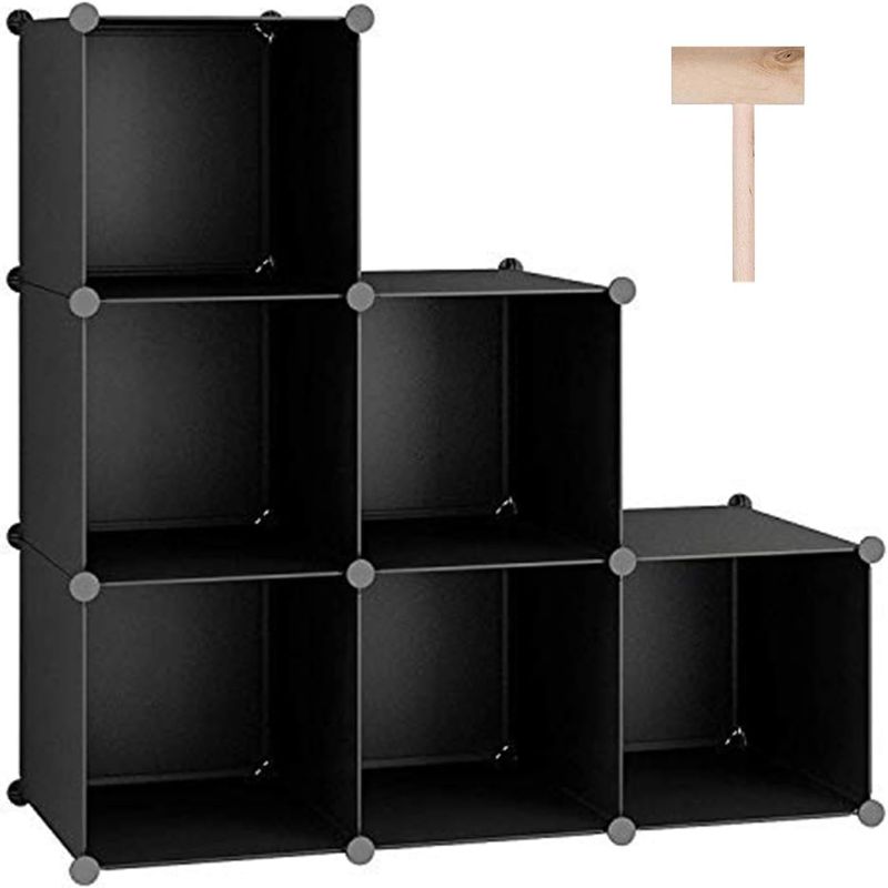 Photo 1 of  Cube Storage Organizer, 6-Cube Shelves Units, Closet Cabinet, DIY Plastic Modular Book Shelf, Ideal for Bedroom, Living Room, Office, 36.6" L x 12.4" W x 36.6" H Black SHS3506A
Visit the C&AHOME Store