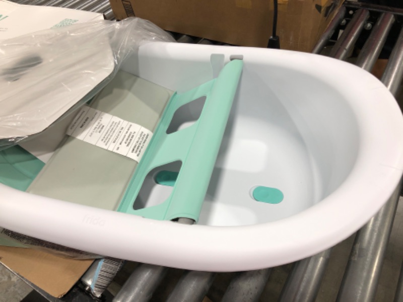 Photo 3 of 4-in-1 Grow-with-Me Bath Tub by Frida Baby Transforms Infant Bathtub to Toddler Bath Seat with Backrest for Assisted Sitting in Tub