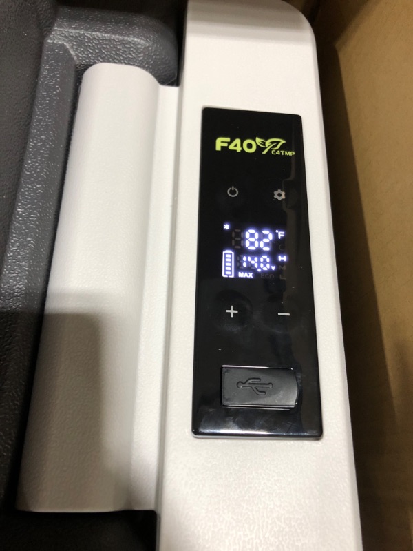 Photo 1 of F40C4TMP 12 Volt Refrigerator 13 Quart(12L) Portable Freezer (-4?~68?) with APP Control Car Fridge 12V/24V DC and 110-220V AC Compressor Cooler For Camping, Truck, Road Trip, Room and Outdoor