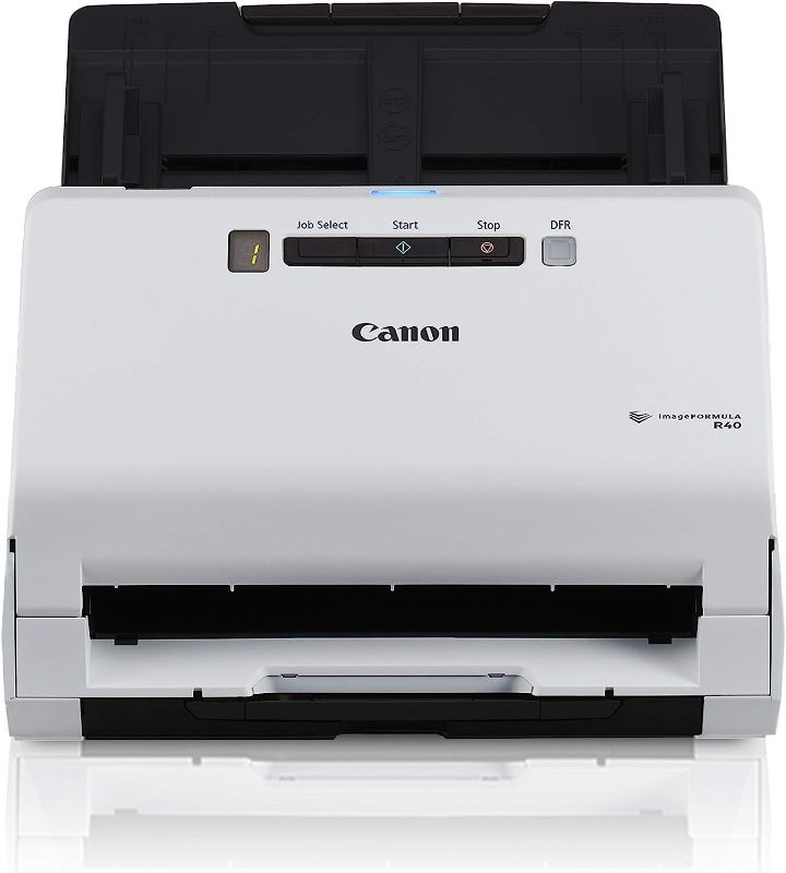 Photo 1 of Canon imageFORMULA R40 Office Document Scanner For PC and Mac, Color Duplex Scanning, Easy Setup For Office Or Home Use, Includes Scanning Software
