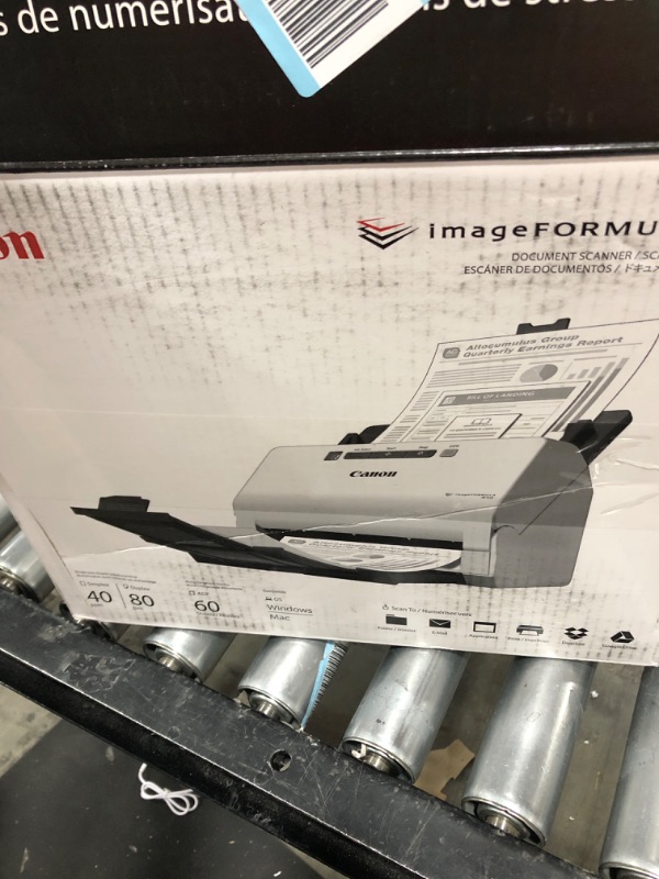 Photo 2 of Canon imageFORMULA R40 Office Document Scanner For PC and Mac, Color Duplex Scanning, Easy Setup For Office Or Home Use, Includes Scanning Software
