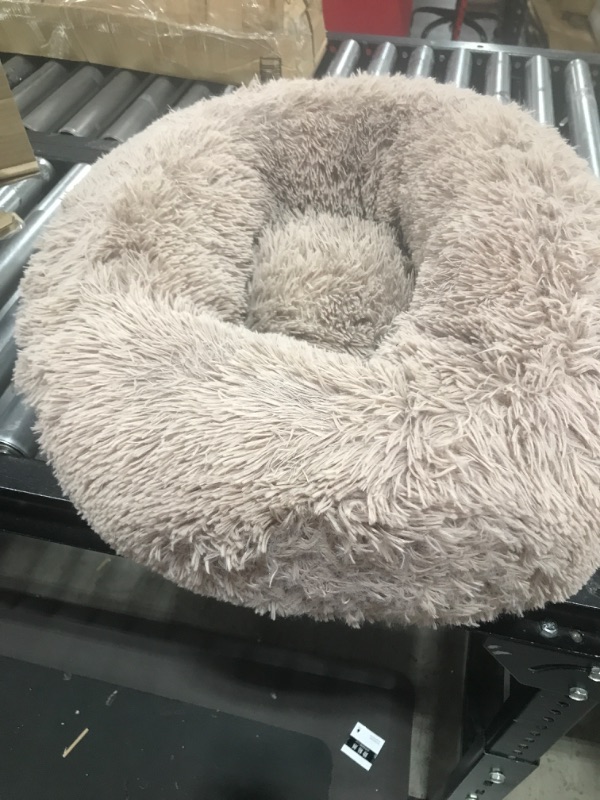 Photo 2 of  Dog Bed Comfortable Donut Cuddler Round Ultra Soft Washable Cat Cushion Bed