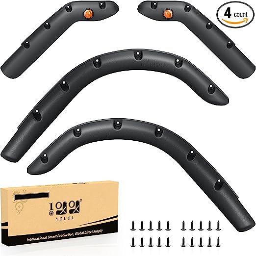 Photo 1 of 10L0L Golf Cart Standard Fender Flares Front and Rear for EZGO with Matel Mounting Hardware (Set of 4pcs)