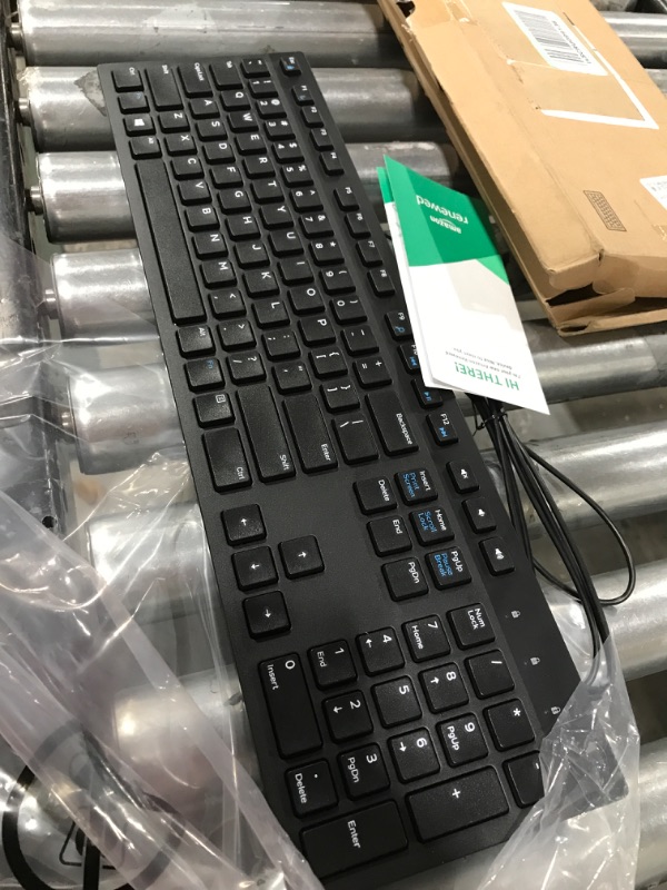 Photo 2 of Amazon Basics Low-Profile Wired USB Keyboard with US Layout (QWERTY), Matte Black
