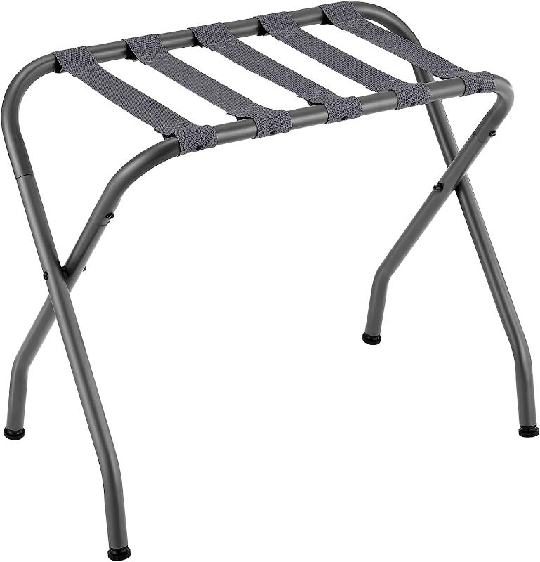 Photo 1 of , Luggage Rack for Guest Room, Suitcase Stand, Steel Frame, Foldable, for Bedroom, Gray