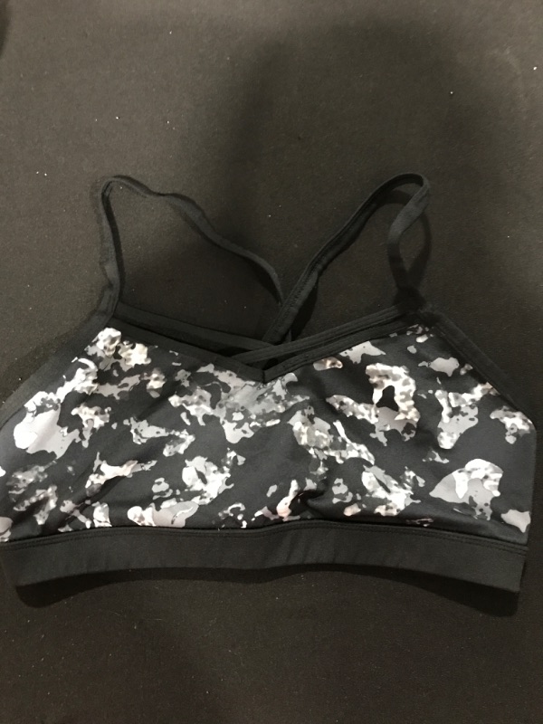 Photo 2 of [Size M] RUNNING GIRL Strappy Sports Bra for Women Sexy Crisscross Back Light Support Yoga Bra with Removable Cups