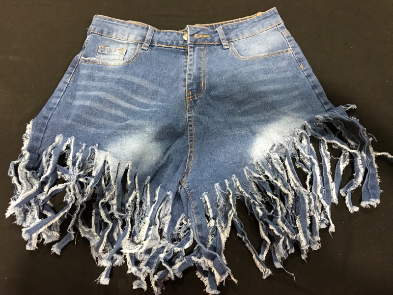 Photo 1 of [Size M] Ladies Denim Distressed Jeans