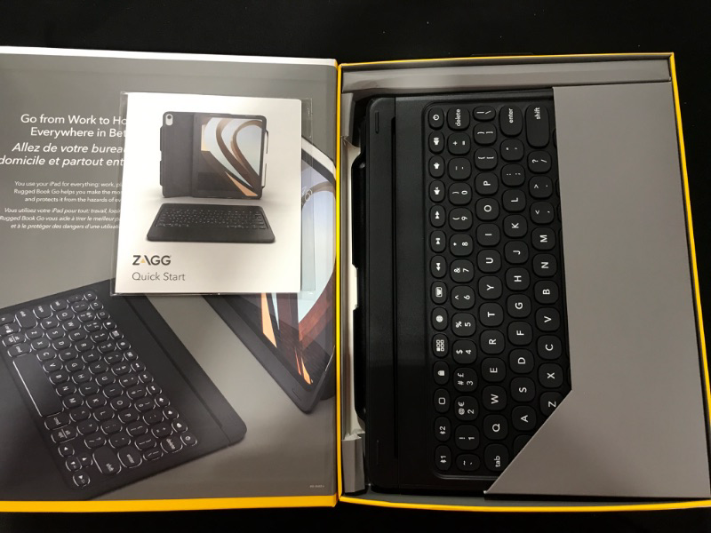 Photo 2 of ZAGG Rugged Book Go - Durable Case and Bluetooth Keyboard for Apple iPad Pro 11" (Gen 1 and Gen 2) - Black