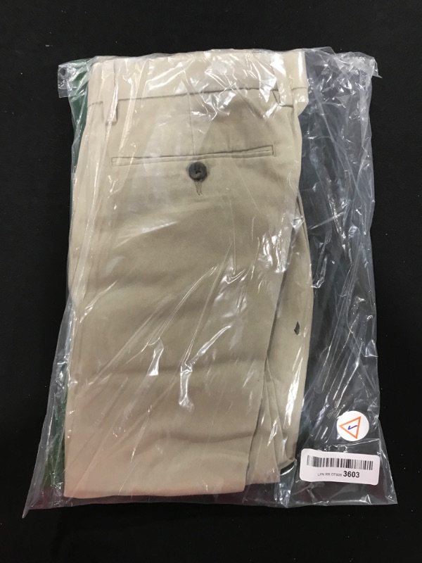 Photo 2 of [Size 34W x 30L ] Amazon Essentials Men's Classic-Fit Wrinkle-Resistant Pleated Chino Pant-Khaki Brown