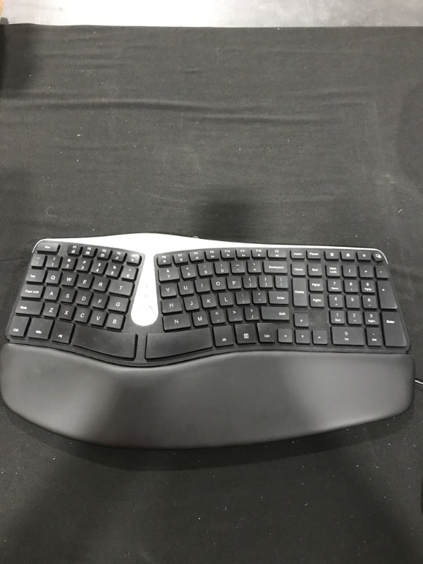 Photo 2 of Nulea Ergonomic Keyboard, Wired Split Keyboard with Pillowed Wrist and Palm Support, Featuring Dual USB Ports, Natural Typing Keyboard for Carpal Tunnel, Compatible with Windows/Mac