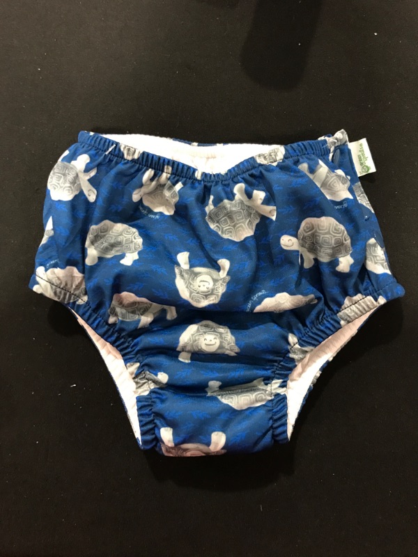 Photo 2 of i play. Baby-Boys Reusable Swim Diaper Navy Tortoises 4T