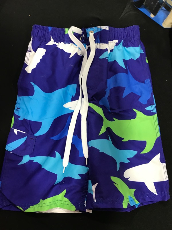 Photo 1 of [Size 4-5T] Boys Swim Trunks- Sharks