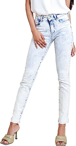 Photo 1 of [Size 8] Resfeber Women's Ripped Skinny Jeans Stretch Distressed Destroyed Jean
