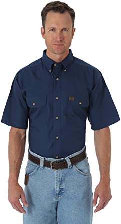 Photo 1 of [Size 2XL] Wrangler Riggs Workwear Men's Short Sleeve Workshirt