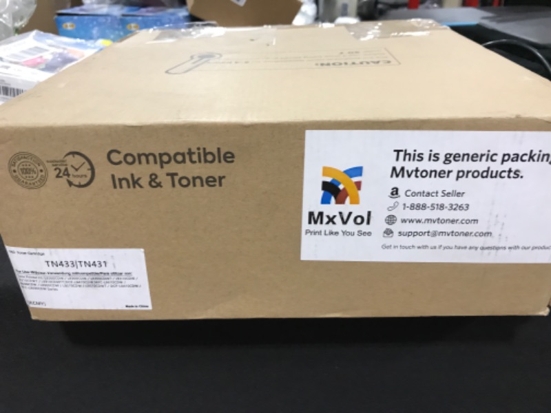 Photo 2 of MxVol Compatible Toner Cartridge Replacement for Brother TN-433 TN-431 TN433 Brother MFC-L8900CDW HL-L8360CDW MFC-L8610CDW HL-L8260CDW Printer Toner (TN433BK TN433C TN433M TN433Y, 4-Pack)