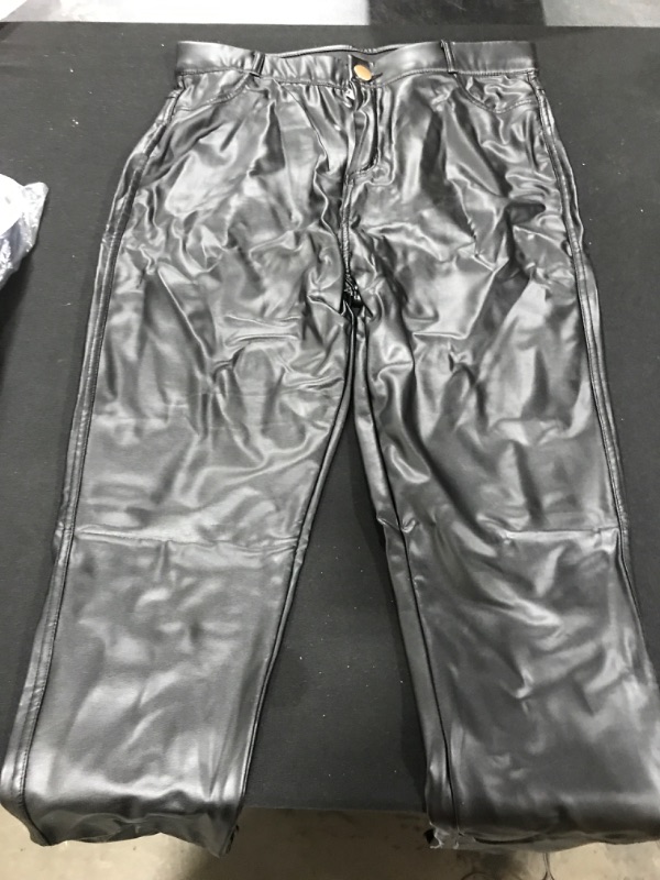 Photo 2 of [Size L] Ladies Faux Leather Pants