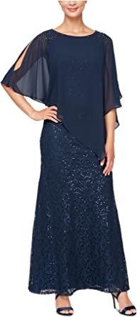 Photo 1 of [Size 22W] SLNY Women's Long Navy Gown