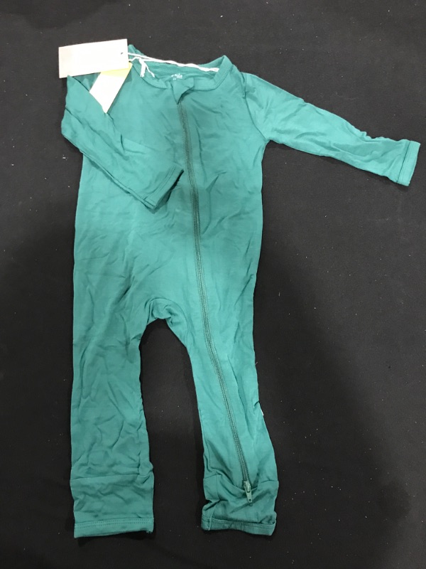 Photo 1 of [Size 12-18mo] Kyte Baby Long Zip Up Romper- Green