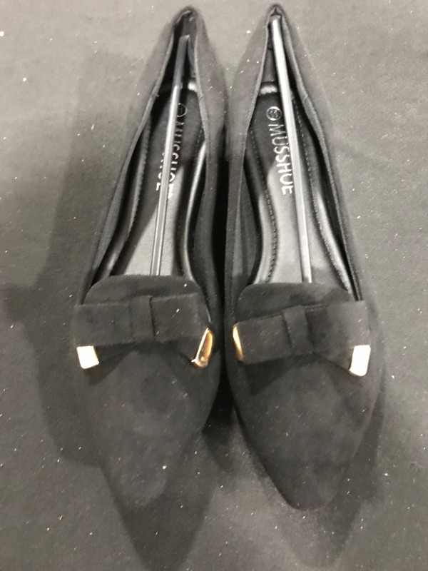 Photo 2 of [Size 11] Musshoe Ballet Flats for Women Comfortable Women's Flats Memory Foam Slip on- Black