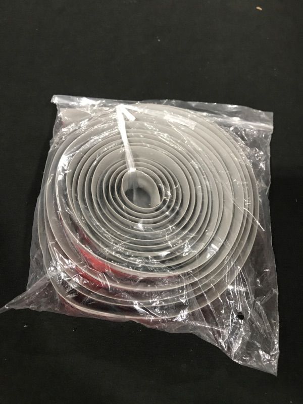 Photo 1 of 20 Ft Floor Transition Strip Self Adhesive Carpet Threshold Transition Strip Less Than 3 mm (Grey) 