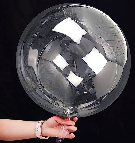 Photo 1 of 20 Inch Bobo Balloons Bubble Balloons, 10 Pcs Clear Bobo Balloon, Large Transparent Bubble Balloon for Christmas Wedding Birthday Party Decoration
