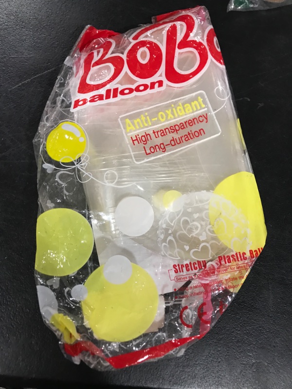 Photo 1 of 20 Inch Bobo Balloons Bubble Balloons, 10 Pcs Clear Bobo Balloon, Large Transparent Bubble Balloon for Christmas Wedding Birthday Party Decoration
