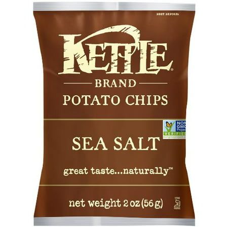Photo 1 of (Price/Case)Kettle Foods Sea Salt Potato Chips 2 Ounces - 6 Per Case EXP 07/2023
