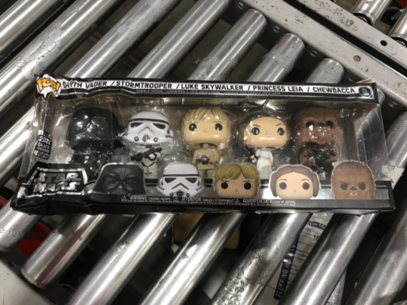 Photo 2 of Funko Pop! Vinyl: Star Wars - Darth Vader, Stormtrooper, Luke Skywalker, Princess Leia and Chewbacca - 5 Pack 