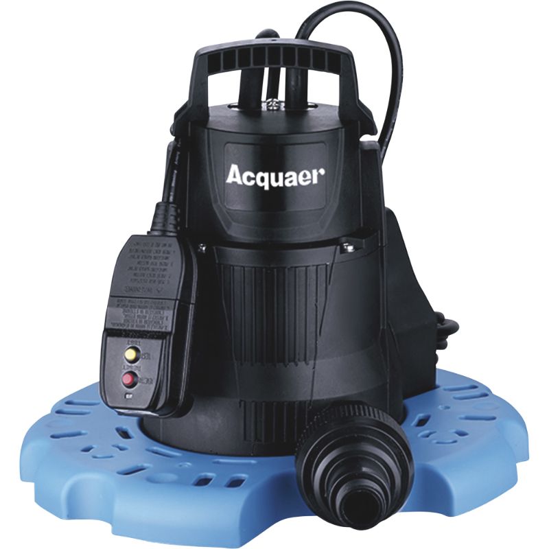 Photo 1 of Acquaer Submersible Pool Cover Pump — 2,300 GPH, 1/4 HP, 1 1/4in. Port, Model# PCP025