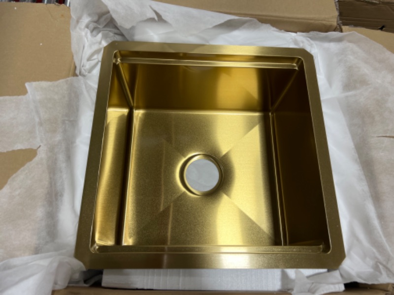 Photo 2 of  Bar Sink,18 X 18 inch Gold Bar Sink