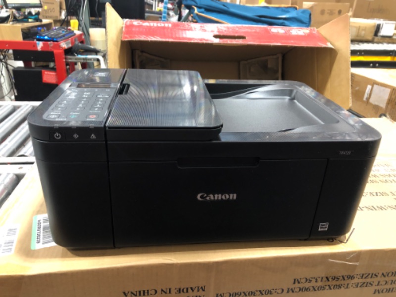 Photo 1 of Canon PIXMA TR4720 All-in-One Multifunction Wireless Color Inkjet Printer, Black - Print Copy Scan Fax - 4800 x 1200 dpi, 8.5 x 14, 2-Line LCD Display, Auto Duplex Printing, 20-Sheet ADF